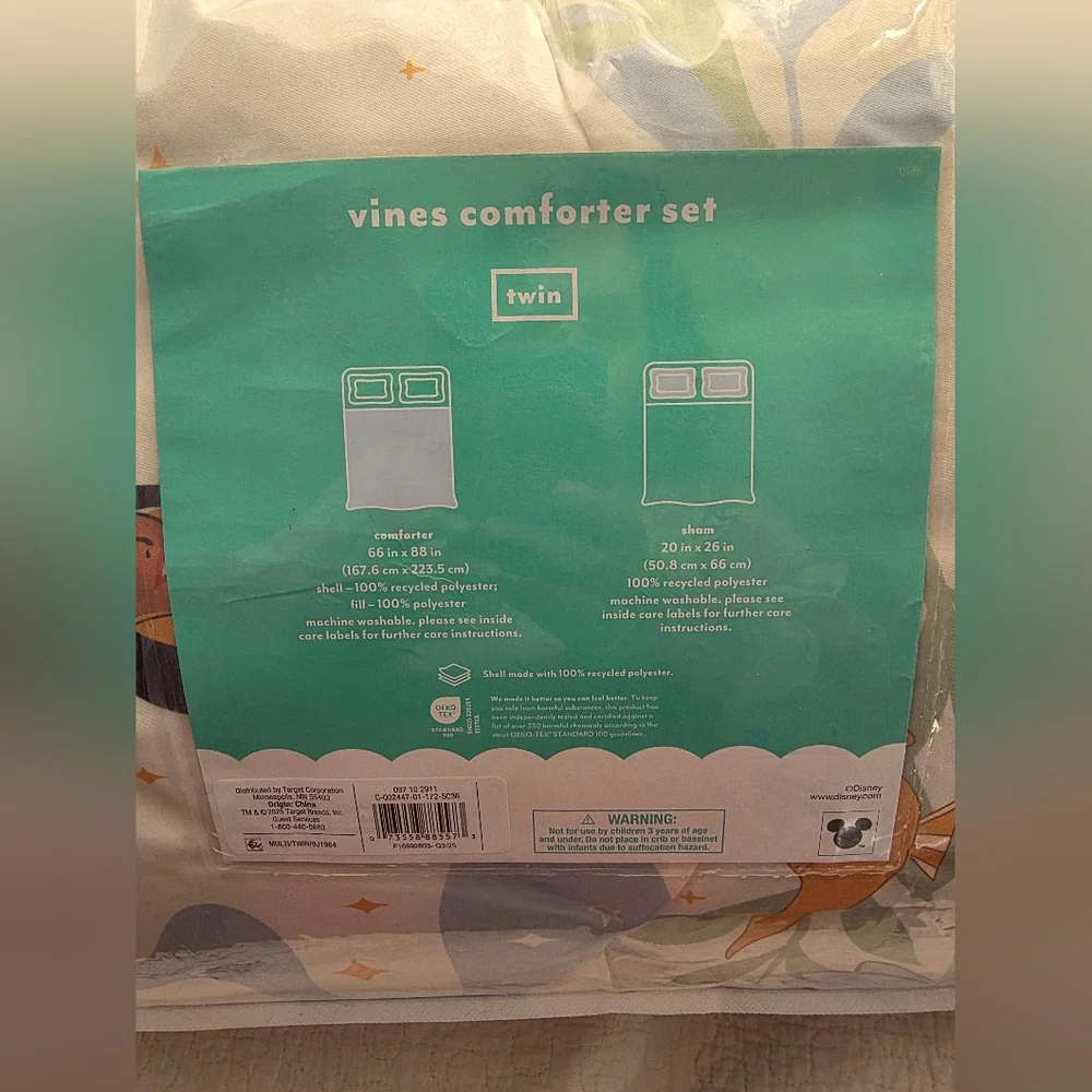 2pc Twin Princess Vine Kids' Comforter-The Disney Collection by Pillowfort